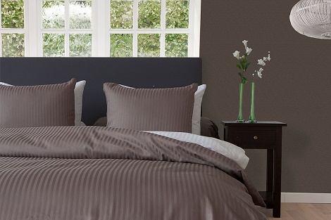 TAUPE GREY_Refined Satinstripe_NL_LR hotelstreep satijn collectie slk theo bot hotelcollectie